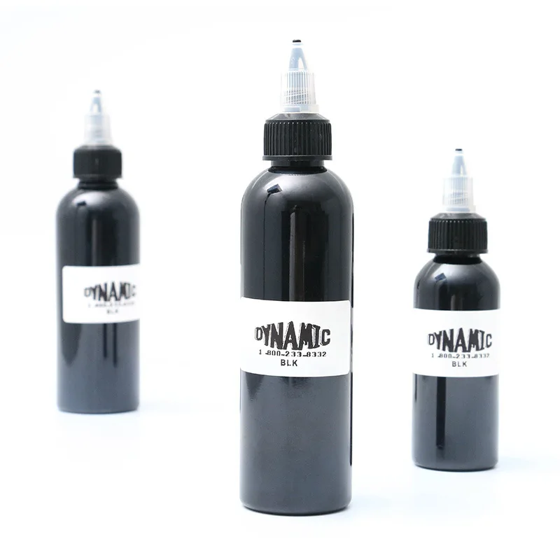 Tinta de tatuaje dinámica negra Triple, 60ml, 90ml, 120ml