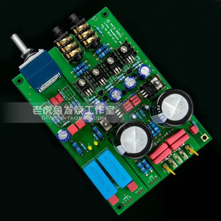 German Lehmann Tiger Fish Straight Cut Ear Amplifiers Complete Set of DIY Loose Parts Kit Components PCB Finished Board