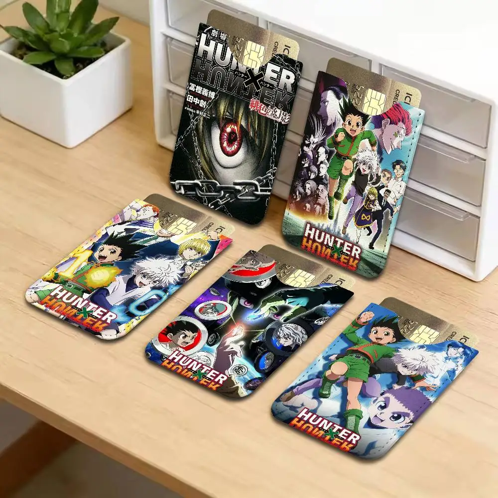 Hot Japan Anime Hunter X Hunter Leather Mini Wallet for Men, Thin Pocket Credit Card Separate ID & Bus Card