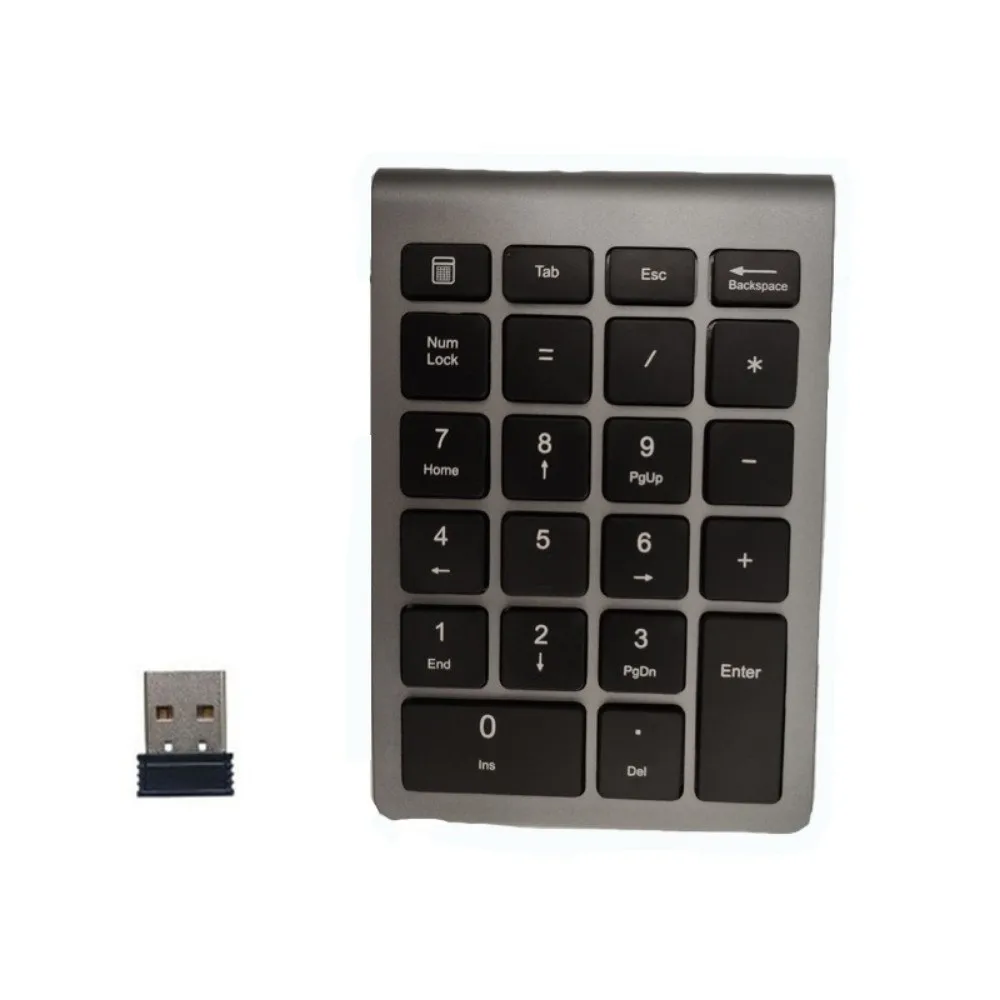 22 Keys 22 Keys Numerical Keyboard USB 2.4G Ultra Thin Mini Digital Keypad With Receiver Ergonomic Digital Numpad Number Pad