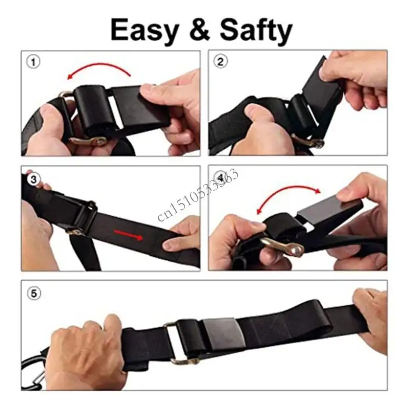 

090E 120cm Length Bunding Belt with Adjustable Buckle Boat Trailer Transom Tie Strap
