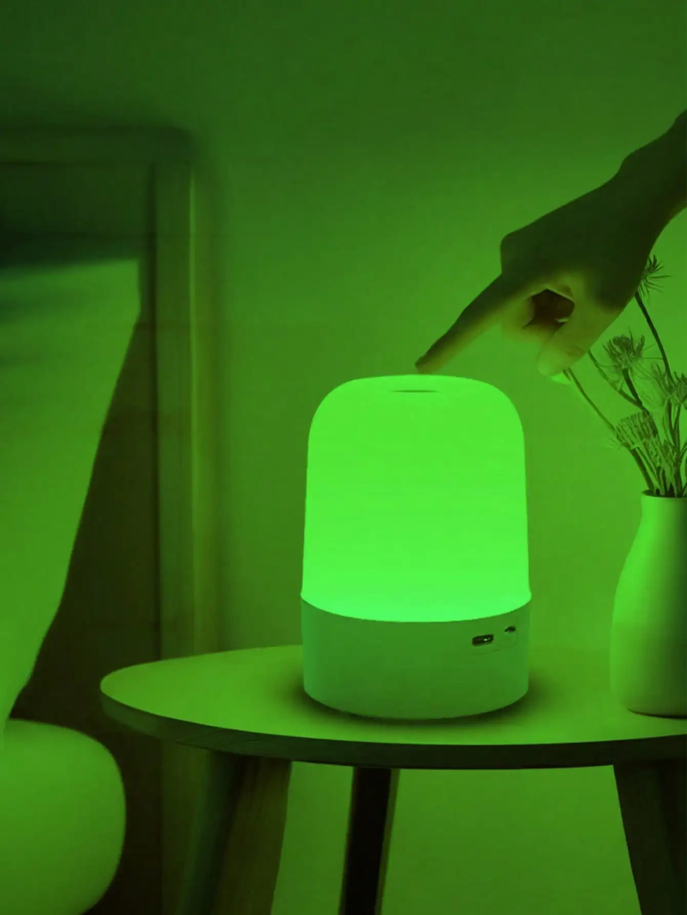 Luz noturna LED para PC: toque de escurecimento/interruptor/mudança de cor (3-16 RGB), USB/recarregável (800mAh), portátil, decoração multiescena.