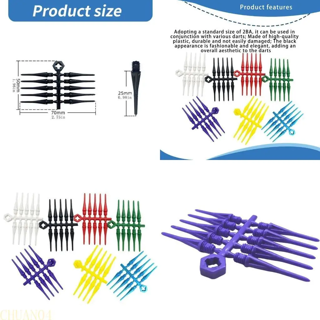 

A1A2 5Set Enduring Soft Plastic Tip With Wrench Point 2BA Soft Tip Enduring