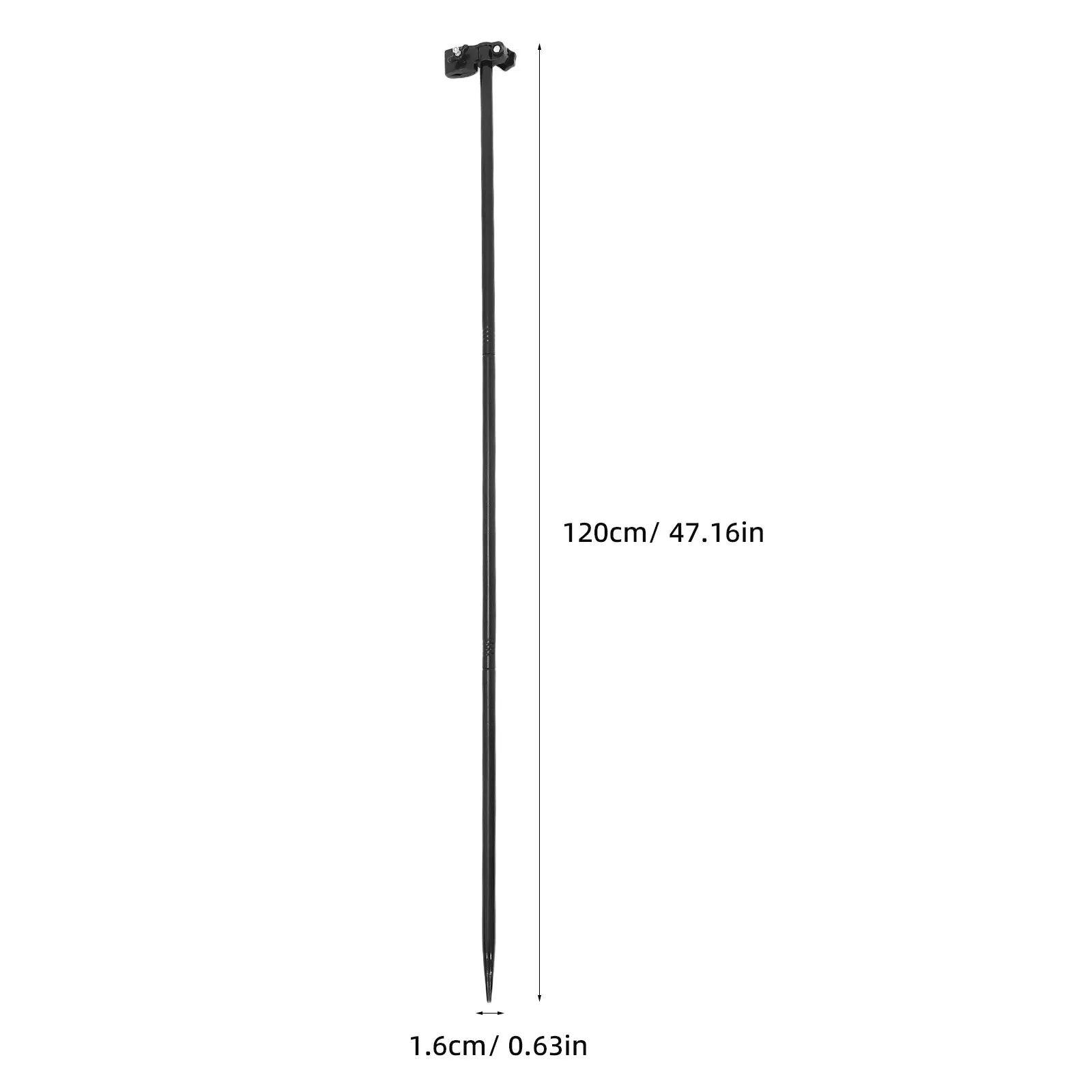 1Set Beach Umbrella Sand Anchor Heavy-Duty 3 Section Adjustable Metal Ground Stake for Outdoor Patio Camping Fishing Yard