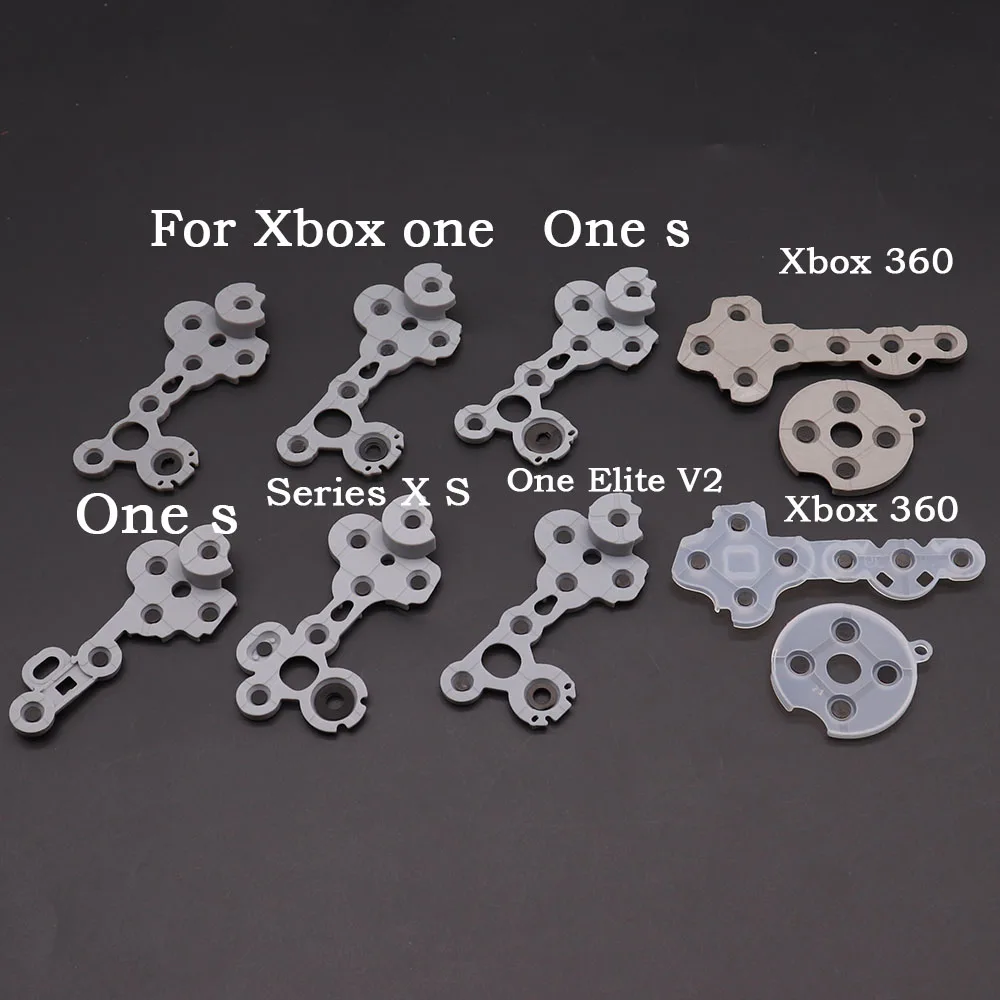 1-5PCS Conductive Rubber Button For Microsoft XBox 360 One Slim Elite 1 2 Series X S Controller D-pad Contact Key Repair