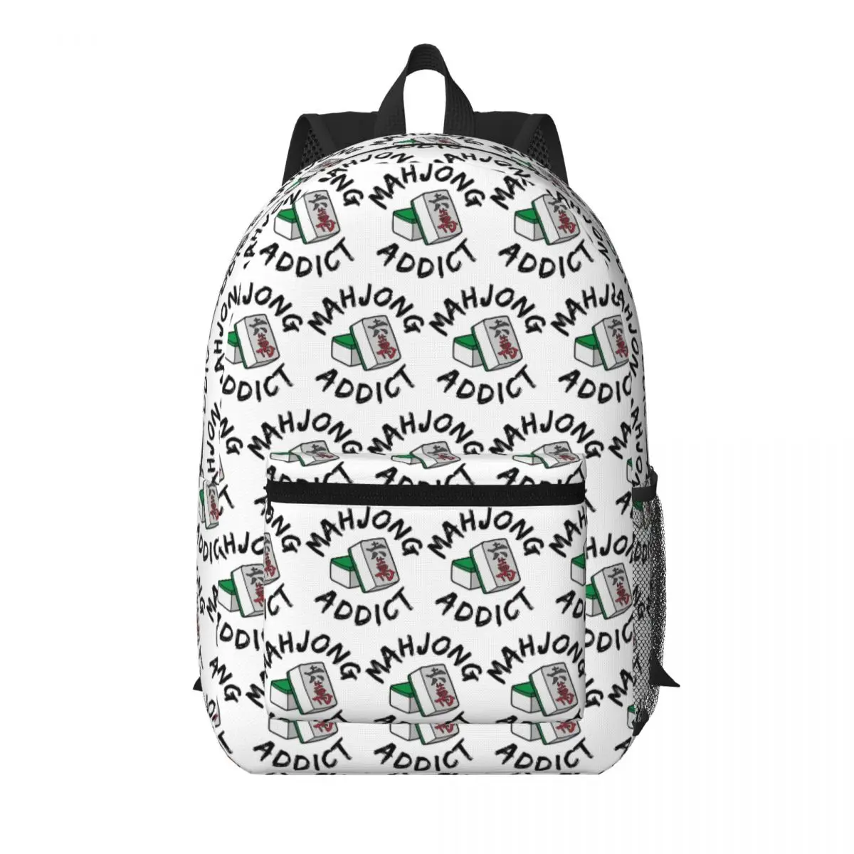 

Mahjong Addict Student Backpack School Bag Hiking Travel Daypack for Men Women Bookbag Shoulder Bags