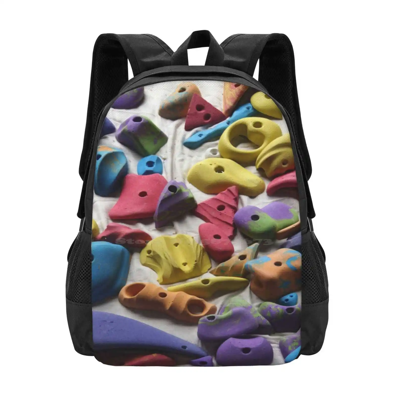 

Rock Climbing Hot Sale Schoolbag Backpack Fashion Bags Bouldering Fitness Sport Rainbow Multicoloured Climbing Gym Get A Grip