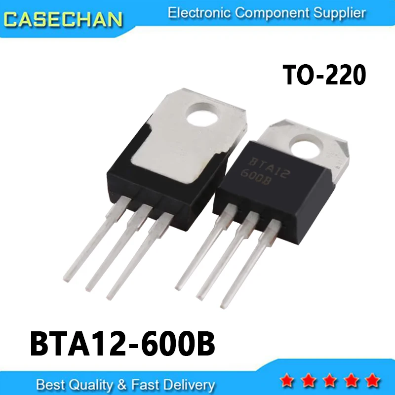 10PCS New and Original BTA12-600B  BTA12 600B TO-220