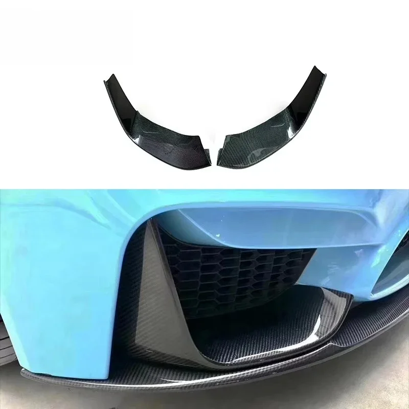 FOR BMW M3 F80 M4 F82 Carbon Fiber Front Bumper Corner Front Lip Kit Upgraded Body Kit