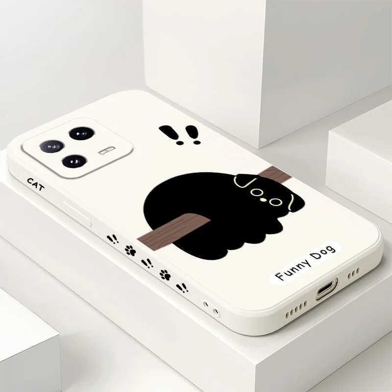 

Tree Climbing Cat Phone Case For Xiaomi Mi 15 14 14T 13 13T 12 12X 12T 12S 11 11T 10 10T 9 9T Pro Lite Liquid Silicone Cover