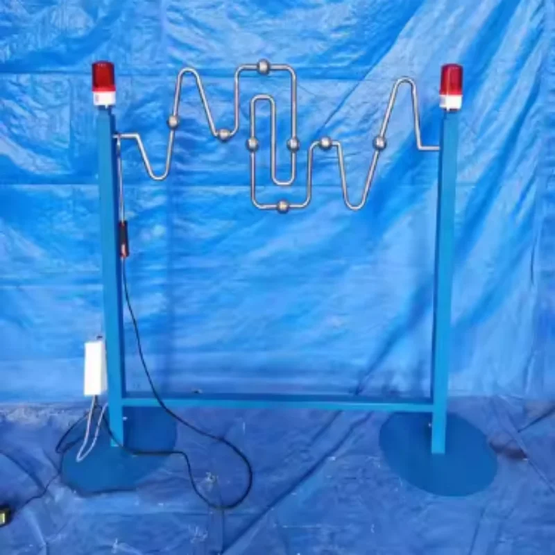 Customized Stainless Steel Buzz Wire Game Street  Shock Static Current Steady Hand Challenge Interactive Reaction