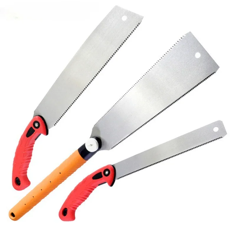 3 - Edge Tooth Flexible Blade Steel Double Edged Pull Saw Hand Saw For Wood Plastic Cutting Woodworking Tool