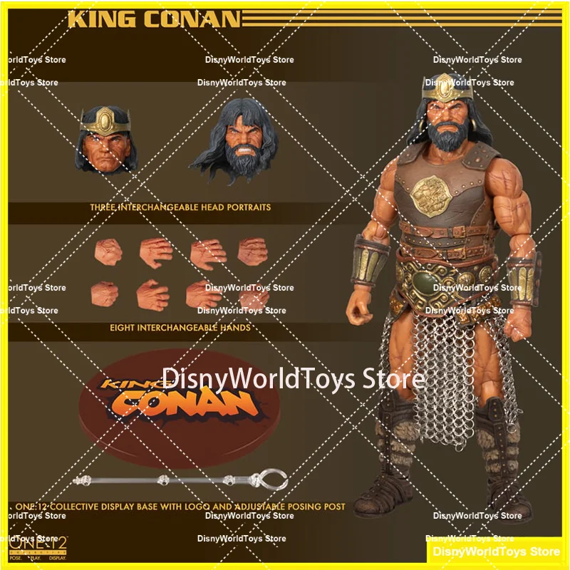 100% oryginalny Mezco TOYZ 1/12 KING CONAN w magazynie Anime kolekcja figurek zabawki modele