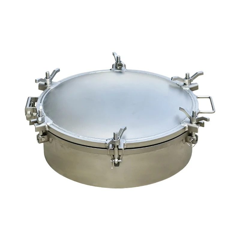 

Hot Sale DN500 Stainless Steel Quick-open Manhole Cover For Tank Truck