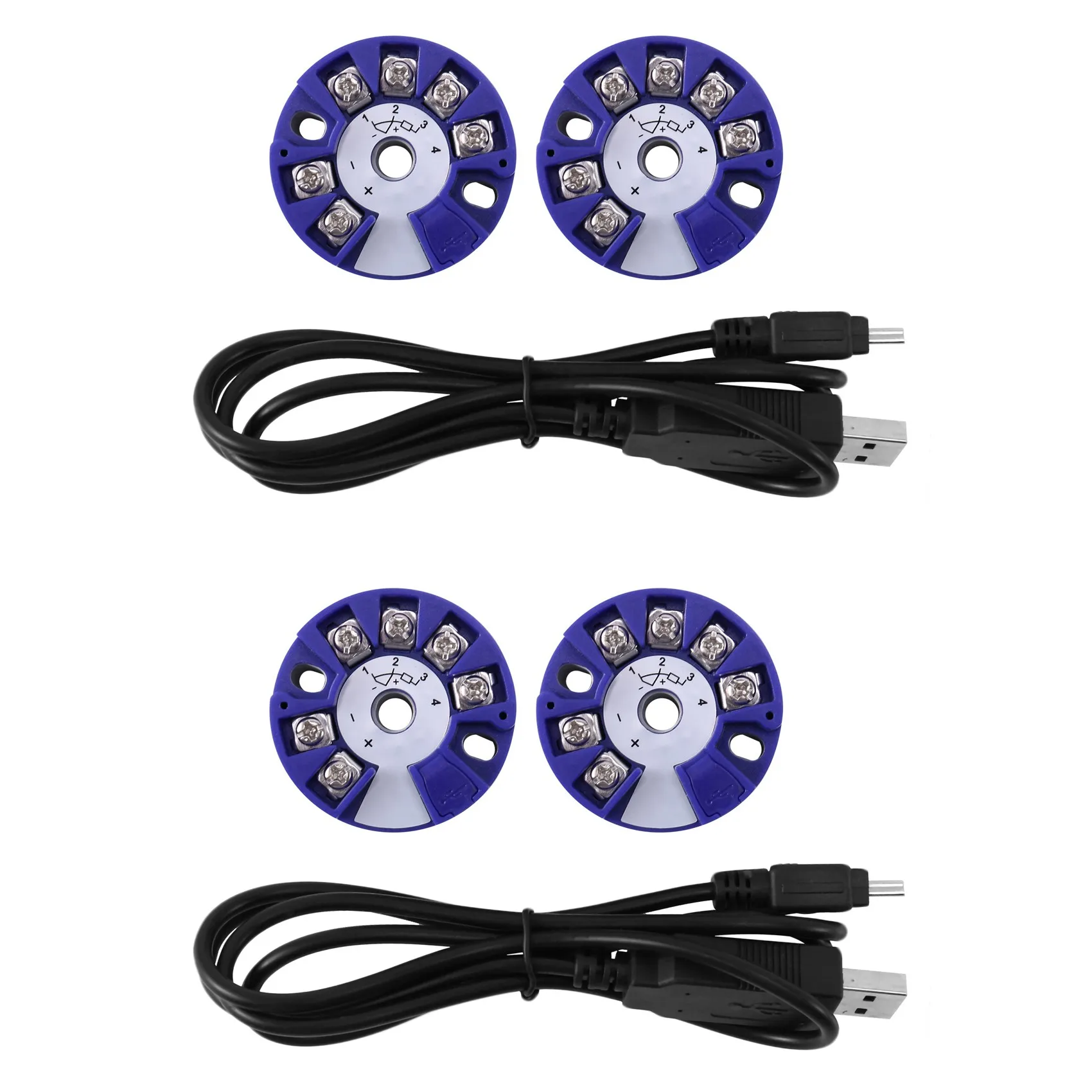 2X Programmable Thermocouple RTD PT100 To 4-20MA Converter TC RTD Input 4-20MA Output Temperature Transmitter-AT36