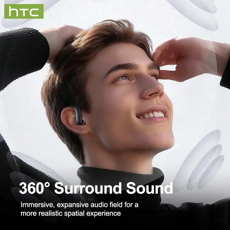 Regalo Simple Auriculares Traductor de Idiomas 2026 HTC NE63 Traducción de Idiomas con IA Sonido Envolvente Ajuste Cómodo Opción para Deportes y Juegos