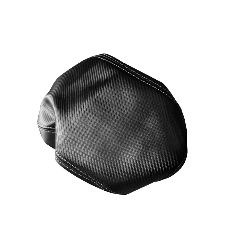 For Dodge Charger 2015 2016 2017 2018 2019 2020 2021 Car Armrest Box Cover Soft Carbon Texture Leather Armrest Box Cover