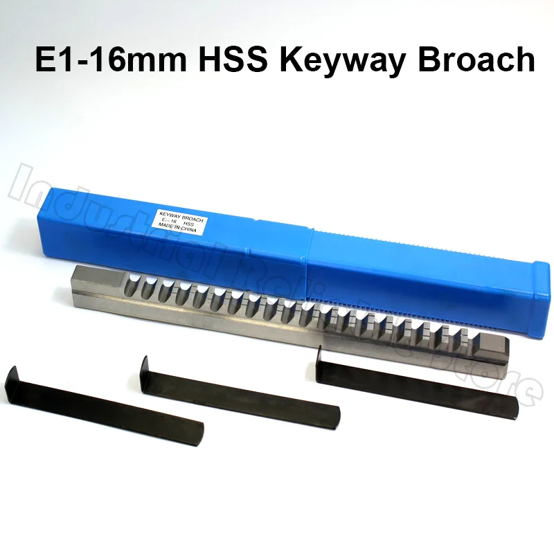 16mm 18mm E Push-Type Keyway Broach with Shim Metric Size High Speed Steel for CNC Cutting Metalworking Tool