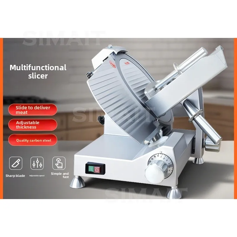 Meat Cutter, Commercial Beef and Mutton Slicer, Semi-automatic Meat Planer, Frozen Meat Slicer