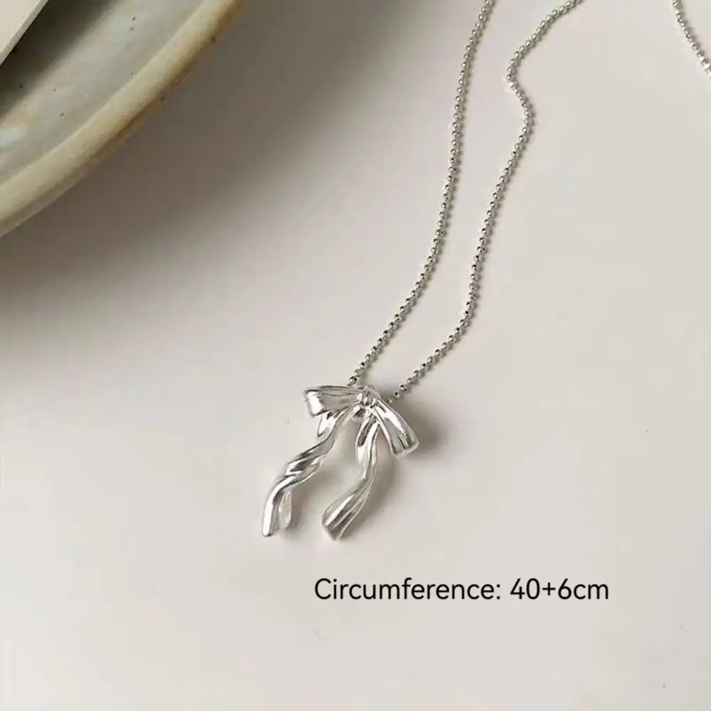 جديد الأرز حبة ضئيلة القوس قلادة الراقية الانحناء بسيط القوس الملحقات خمر سلسلة الترقوة