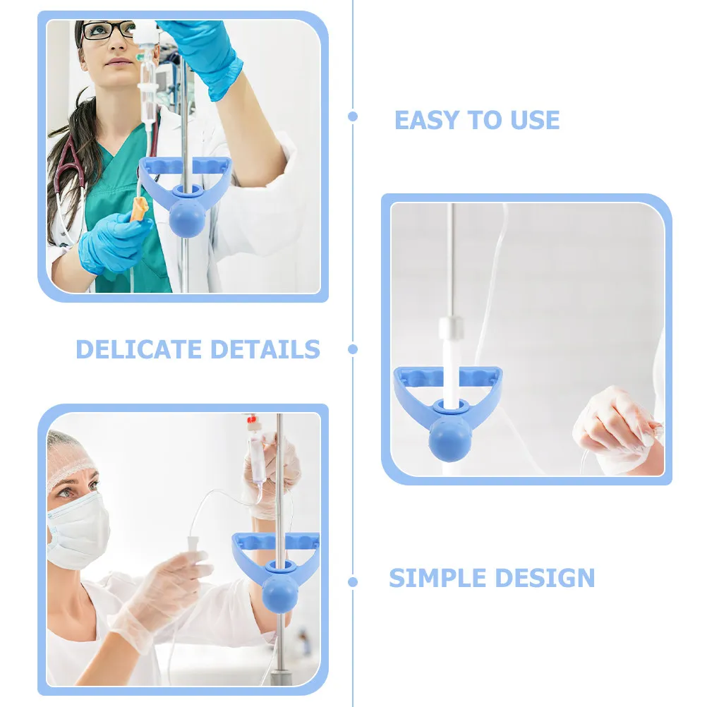 2Pcs Plastic Infusion Stand Handle Replacement Support Part Infusion Pole Grip Hospital Medical Accessories Fluid Pole Handle