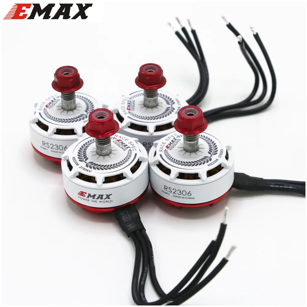 EMAX RS2306 2306 2550KV бесщеточный двигатель для FPV гоночного квадрокоптера RC летательного аппарата белый