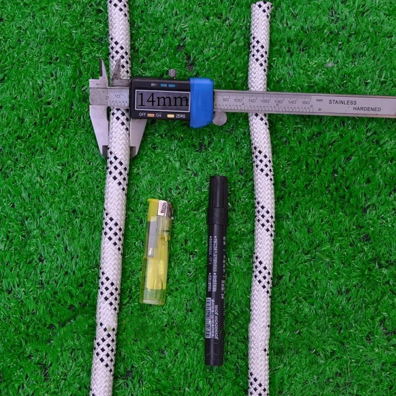 حلقة تسلق السلامة في الهواء الطلق مطاطا المظلة حبل الفولاذ المقاوم للصدأ هوك حبل الماء بنجي ارتفاع عال العمل حبل أمان النايلون #3