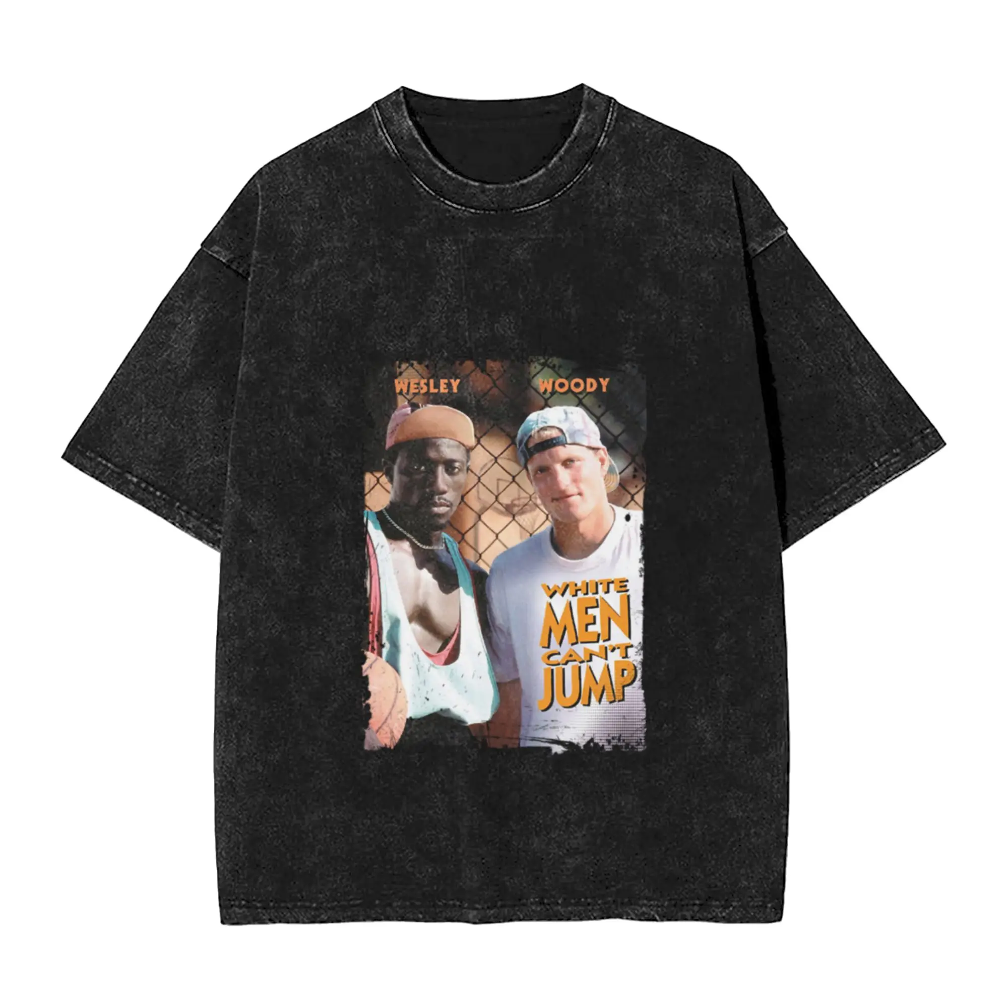 White Men Can t Jump 2 Unique Chic A T-Shirt Oversized Short Sleeve Men's Women's Cotton Tees Tops