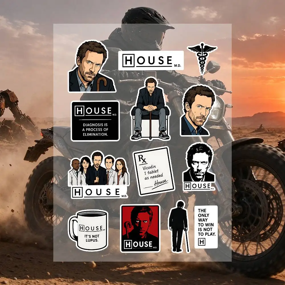 H-House MD Stickers Moto Sticker Auto Body Bumper Windows Motorcycle Laptop Walls Vinyl Decal Car Tuning Accessories