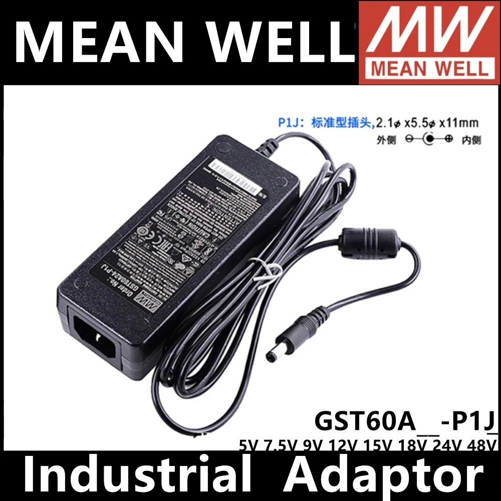 MEAN WELL GST60A05-P1J GST60A07-P1J GST60A09-P1J GST60A12-P1J GST60A15-P1J GST60A18-P1J GST60A24-P1J GST60A48-P1J Power supply