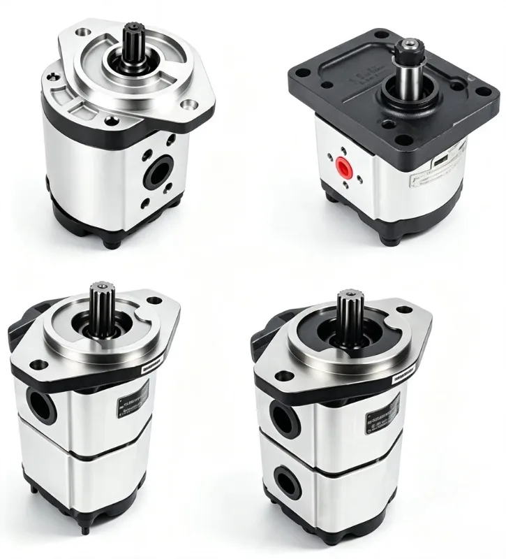 Gear pumps, vibrating pavers for off-highway machinery