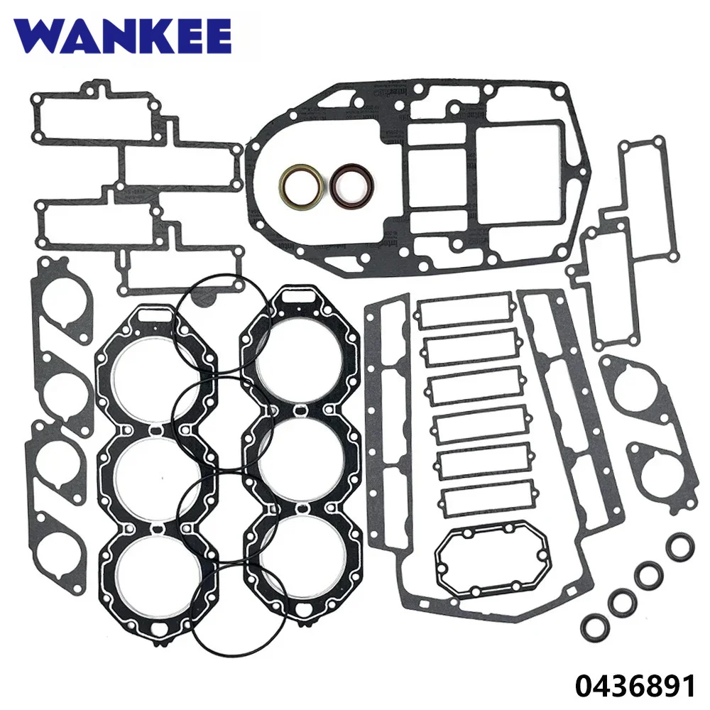 Power Head Gasket Set 0436891 for Evinrude Johnson OMC BRP 185HP-225HP V6 436891 777469 0777469 18-4323