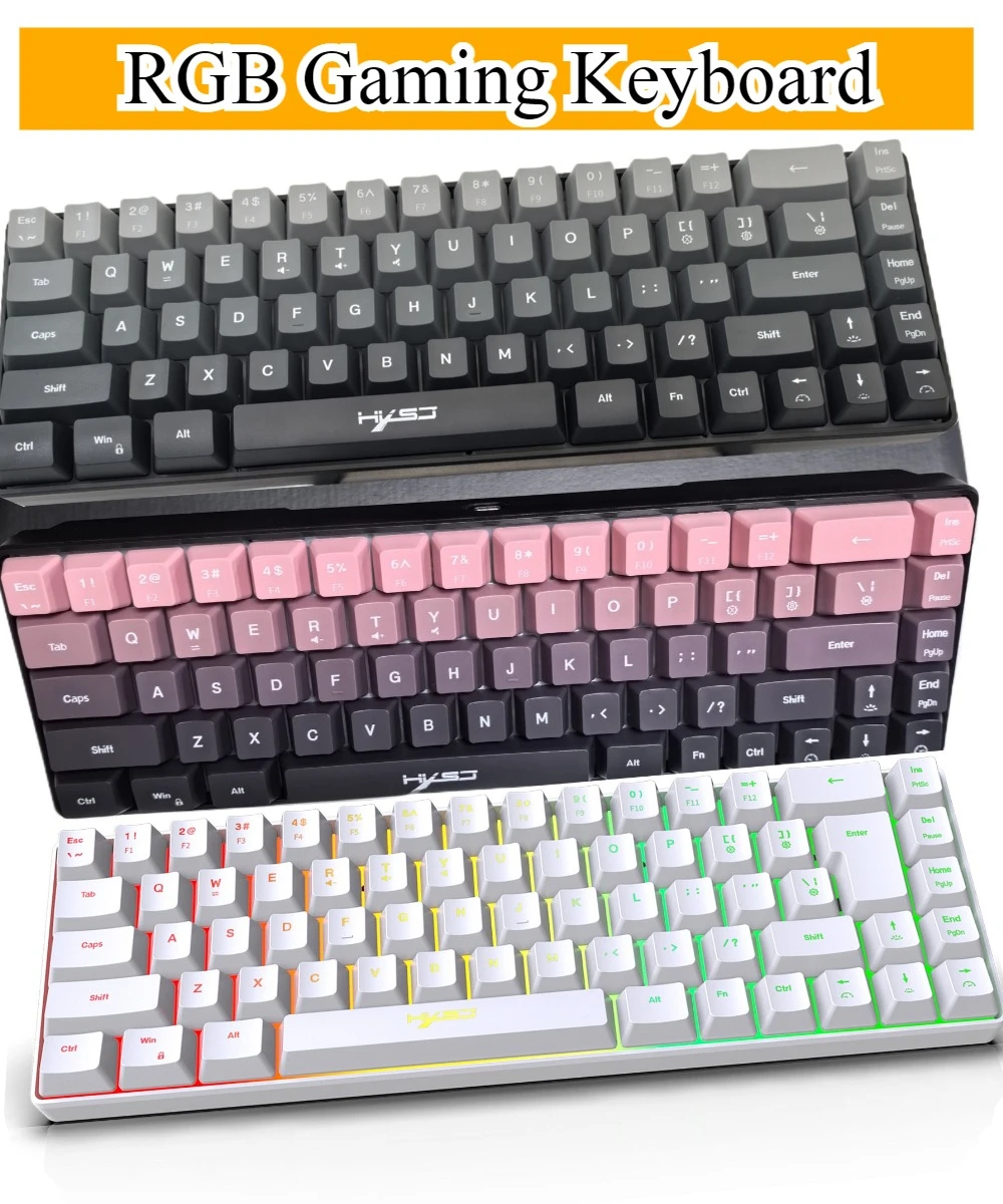 

Игровая клавиатура 65%, клавиатура с подсветкой, эргономичная RGB teclado pc, аксессуары для офисов teclados de ordenador blanc clavier
