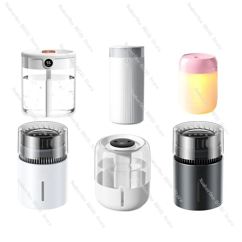 Large Capacity Mist-Free Humidifier, Silent Negative Ion Air Purifier for Bedroom Living Room, Waterless Moisture Diffuser