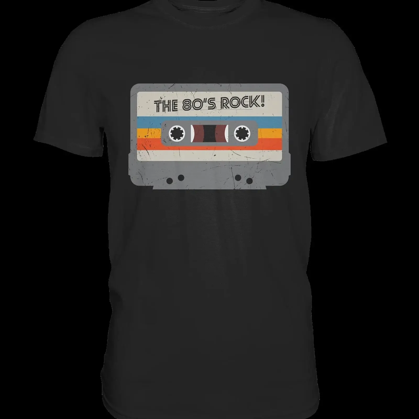 80s Retro T Shirt 1980s Mixtape Cassette Rock Oldschool vintage Washed designer clothes Breathable Soft graphic Stylish