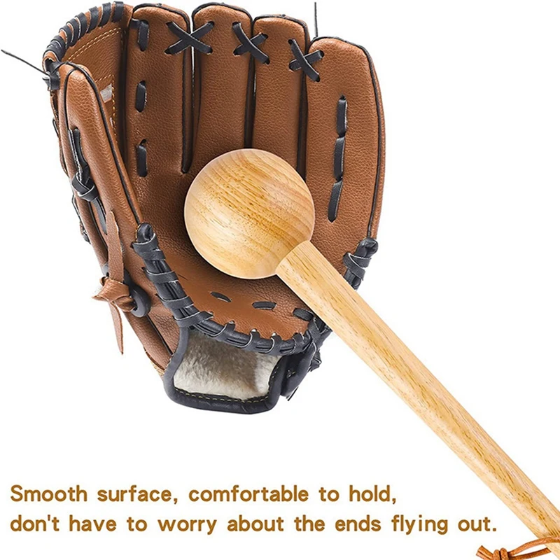 Baseball Mitts Shaper Tool Wooden Long Handle One-Piece Softball For Adult Youth Catchers