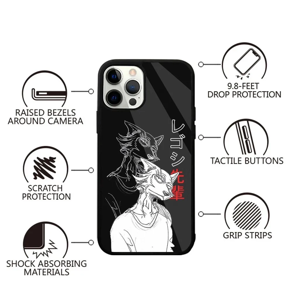 Anime B-Beastars Phone Case For iPhone 15,14,13,12,11,Plus,Pro,Max Mini Magsafe Magnetic Wireless Charging