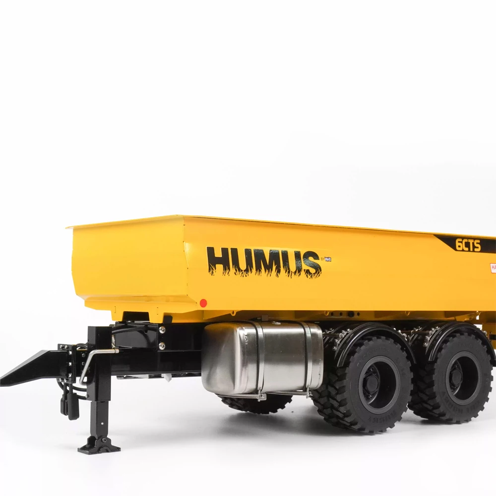 CUT HOBBY RC 1/14 Full Trailer Dump Truck Hydraulic Model with Lifting Bed Metal Simulation Model