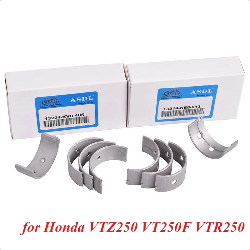 

Motorcycle Connecting Rod Crankshaft Main Bearing for Honda VTZ250 VT250F VF250V Magna250 1994-2008 VTR250 1997-2017