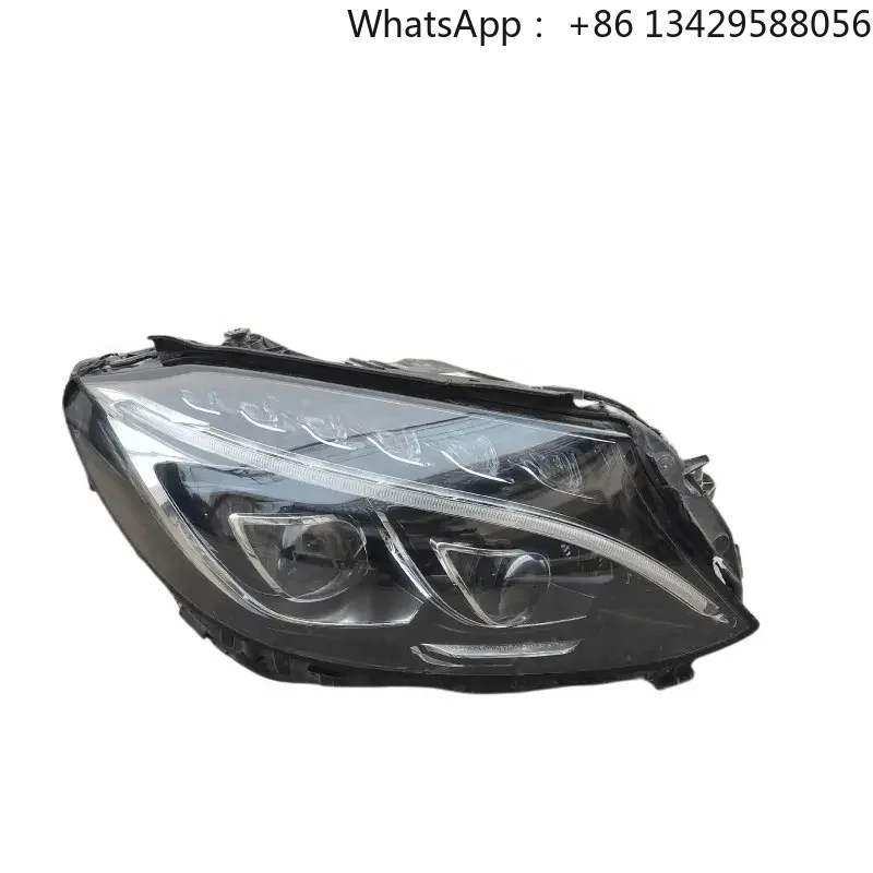 

Suitable for Mercedes-Benz c Class W205 Full Led Headlight C-class 205 Upgrade to High Version Two Lens Original Used Led Light