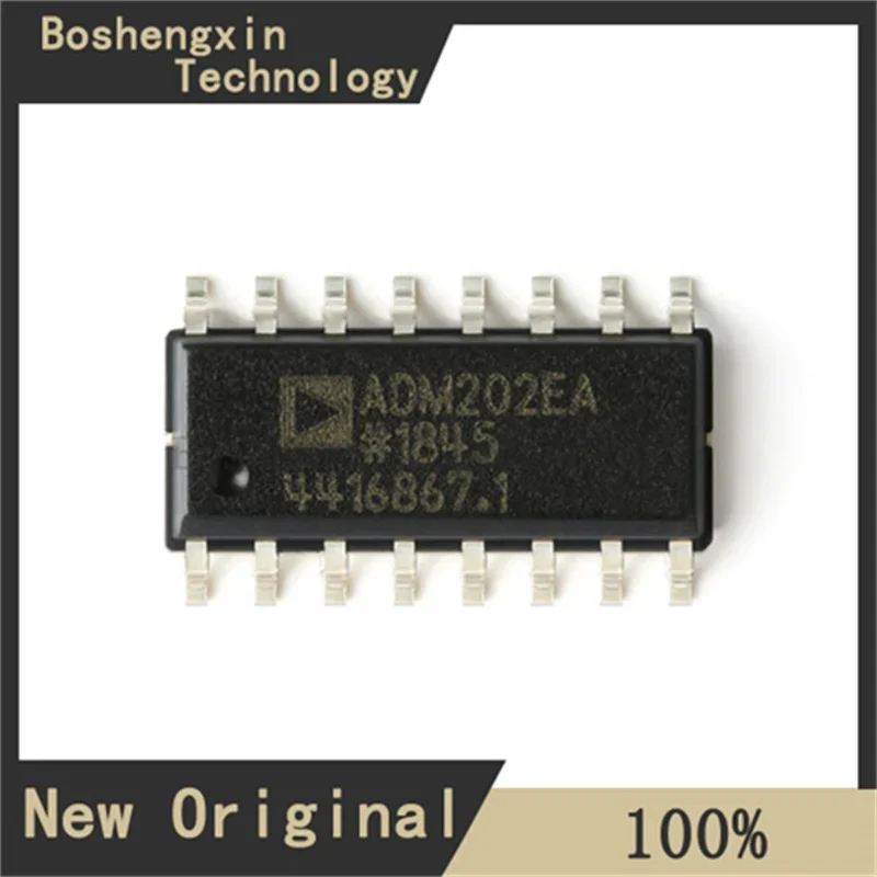2Pcs ADM202EARNZ-REEL7 EMI/EMC Compliant, ±15kVESD Protected, RS-232 Line Driver/Receiver SOIC-16 ADM202EARNZ-REEL7