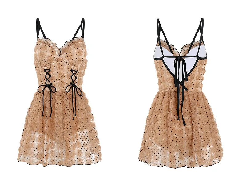 Retro ลูกไม้ดอกไม้ชุดว่ายน้ําหญิงชุดว่ายน้ํา Slimming เนื้อ One-piece ชุดว่ายน้ําผู้หญิง Camisole Beach COVER-UPS ชุด