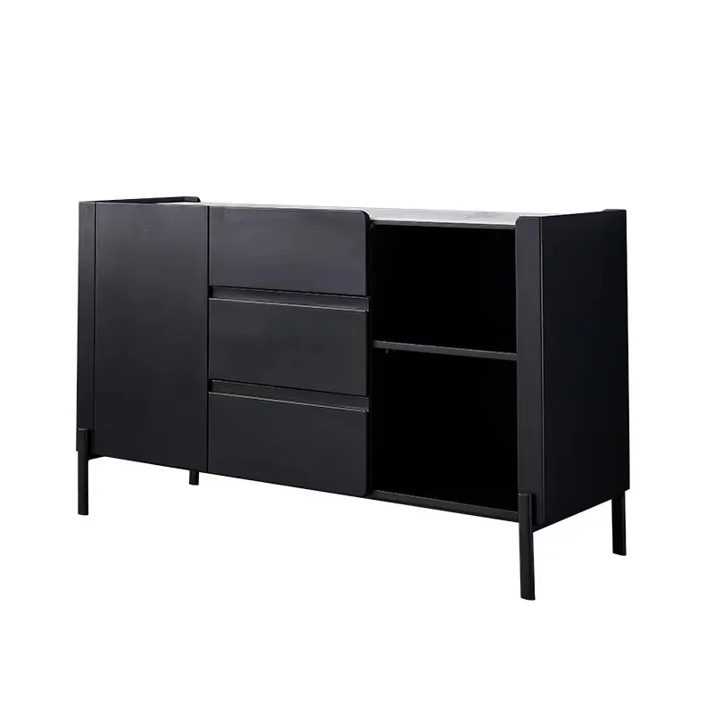 

Minimalist stone slab side cabinet restaurant with modern minimalist cabinets