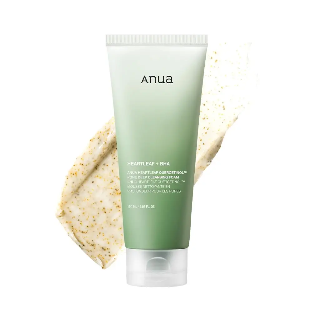 

ANUA Heartleaf Quercetinol Pore Deep Cleansing Foam, Facial Cleanser, for Double Cleansing, BHA, Hyaluronic Acid, Glycerin