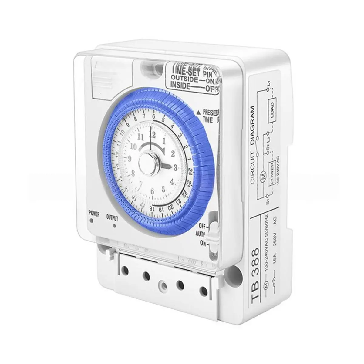 Promotion Time Control Switch TB388 Mechanical Timer 24 Hour Control 110 230V AC Compact Reliable Design Infinite Switching Time