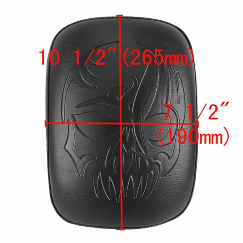 Motorcycle Rear Passenger Cushion 8 Suction Cups Pillion Pad Seat Chopper Cafe Racer Old School Bobber Touring Dirt bike