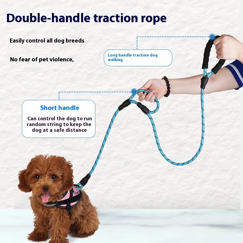 Strong Dog Leash Pet Leashes Reflective Leash For Big Small Medium Dog Leash Drag Pull Tow Golden Retriever