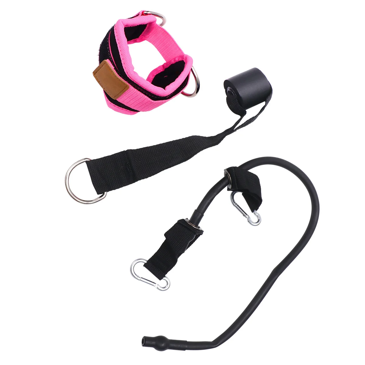 

1 set 1 Set Pink Ankle Strap For Training Fitness Leggings Buckle Sweat-Absorbing Workout Support Foot Rings Glute Toning Injury