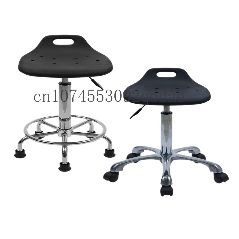 Anti Static Stool Factory Workshop Workbench Stool Height Adjustable Rotating Round Stool Office Reception Chair