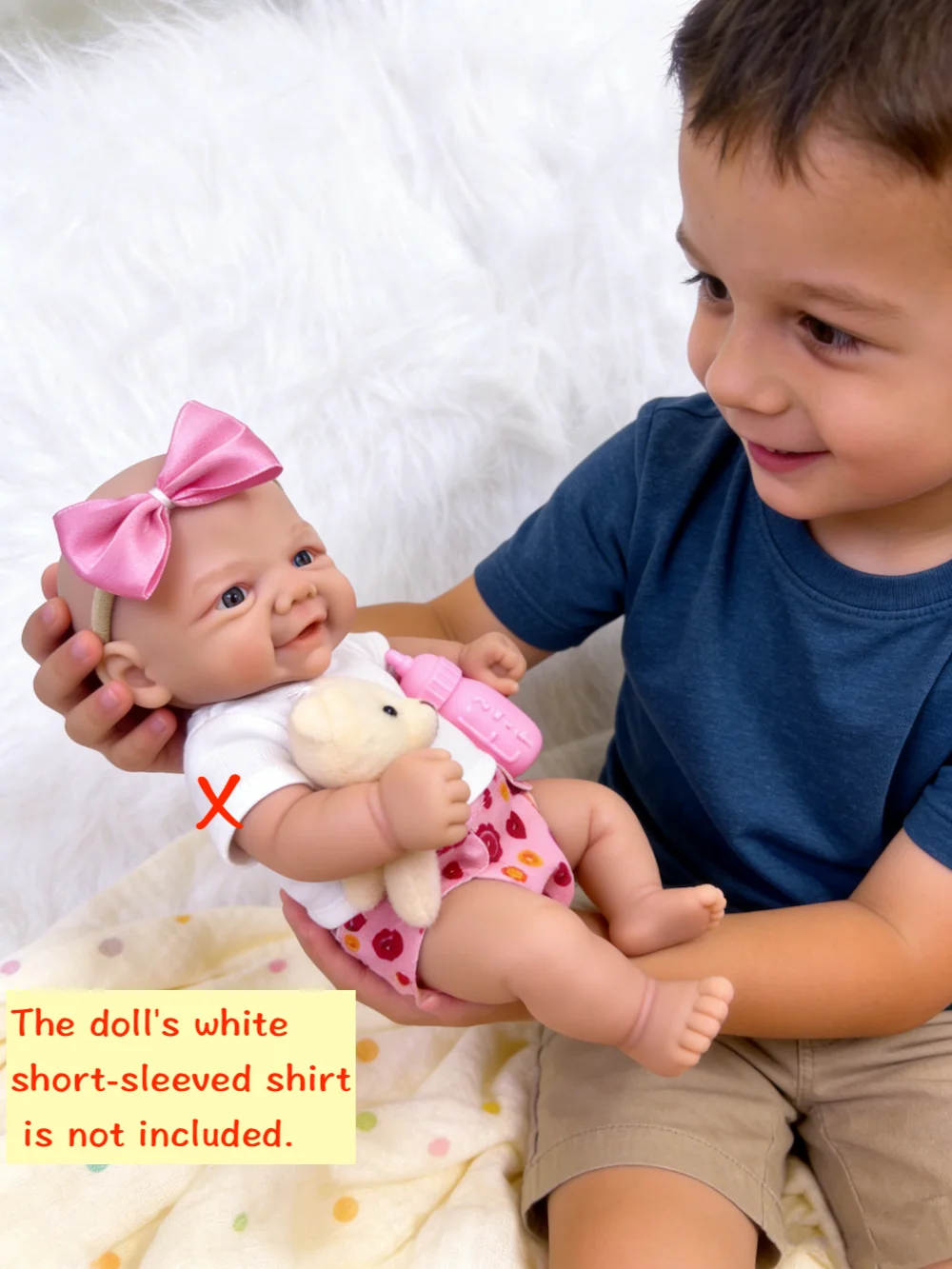 Muñeca Reborn de silicona sólida regordeta de 13 pulgadas, Vivienne, cuerpo completo, muñeca Adorable, juguete, regalo de cumpleaños y Navidad